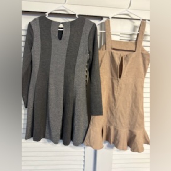 Gray and Tan Dresses bundle of 2 both size 12 - Picture 4 of 8